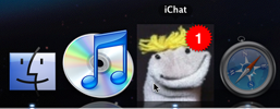 View senders' buddy icons directly in the dock.